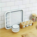 Multifunction  Bowl and Chopsticks Kitchen Fold Plastic Fruit Cleaning Storage Rack From direct factory